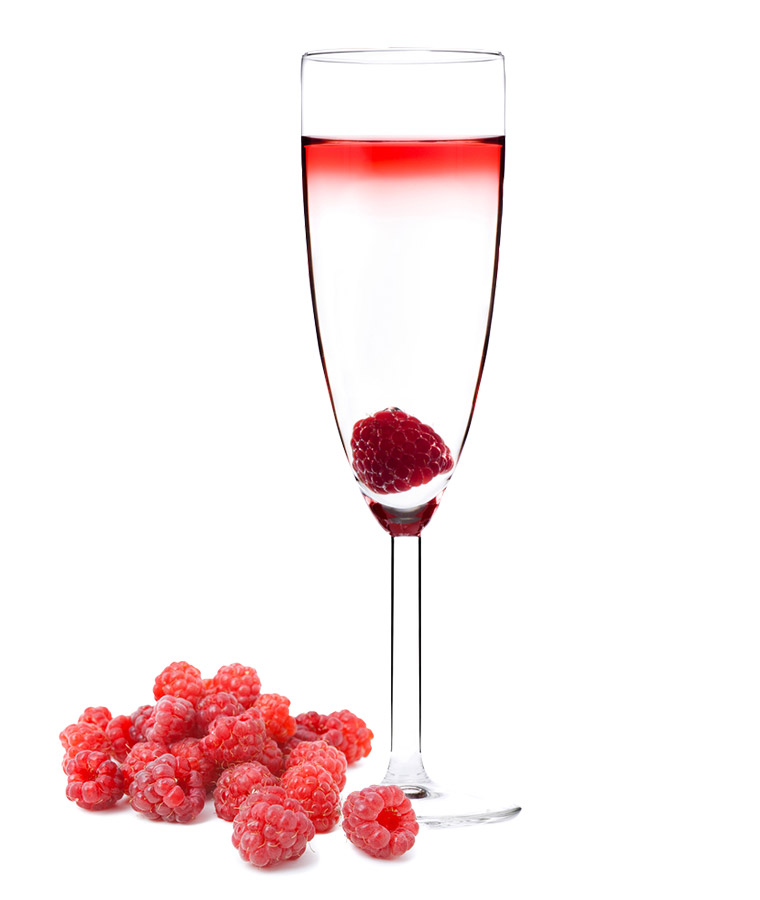 Raspberry Champagne Cocktail